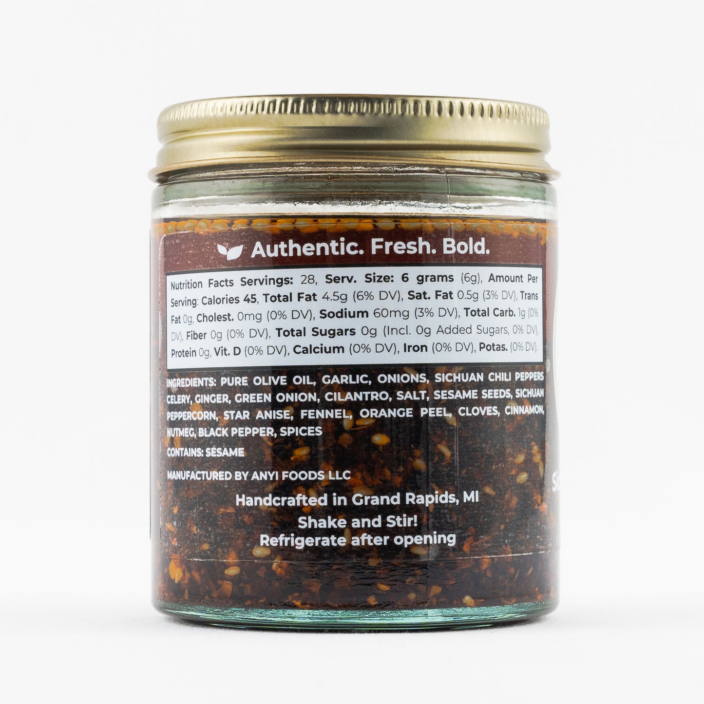 Premium Sichuan Chili Crisp - 6 oz. - Pure Olive Oil